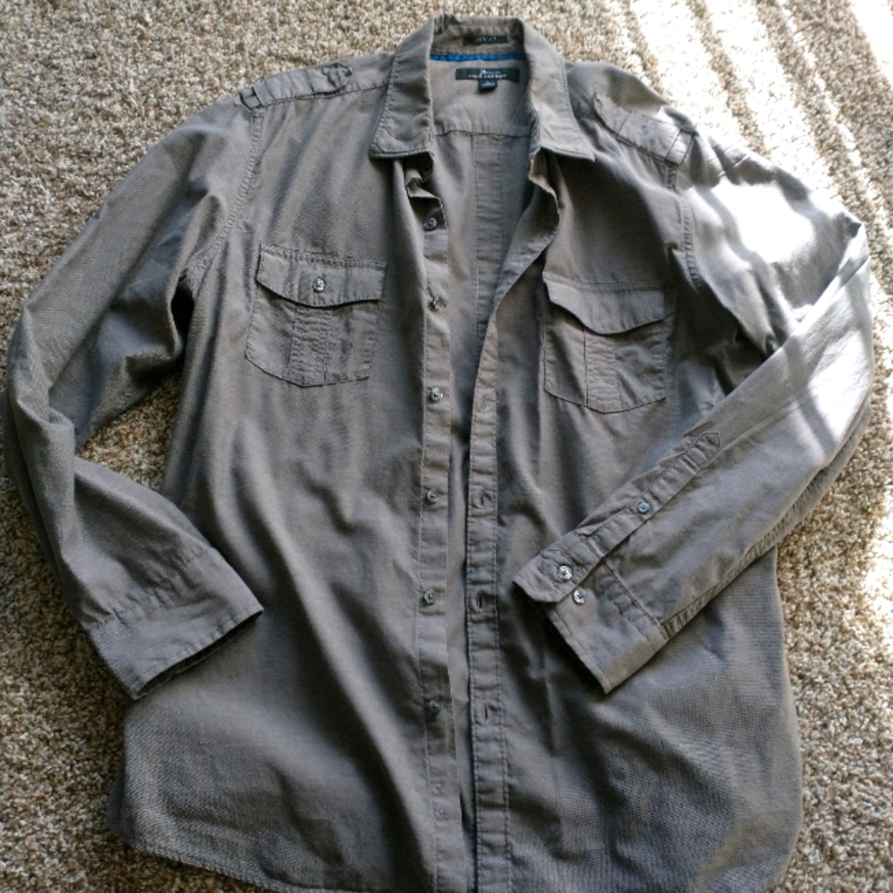 Marc Anthony Slim Fit Button Front Shirt